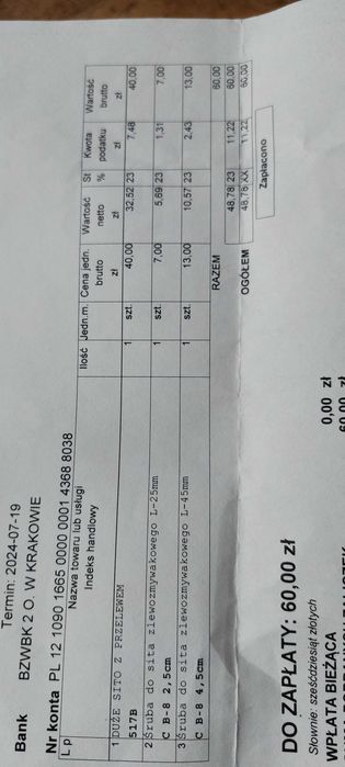 Syfon do zlewu Deante