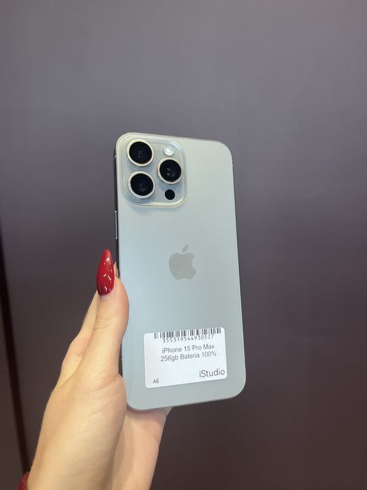 iPhone 15 Pro Max 256GB Szary | Bateria 100% | Rozliczymy Twój iPhone | Gwarancja 12 mies.