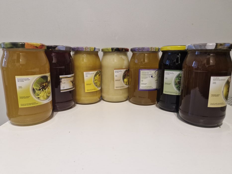 Miód różne rodzaje zbierany 2025