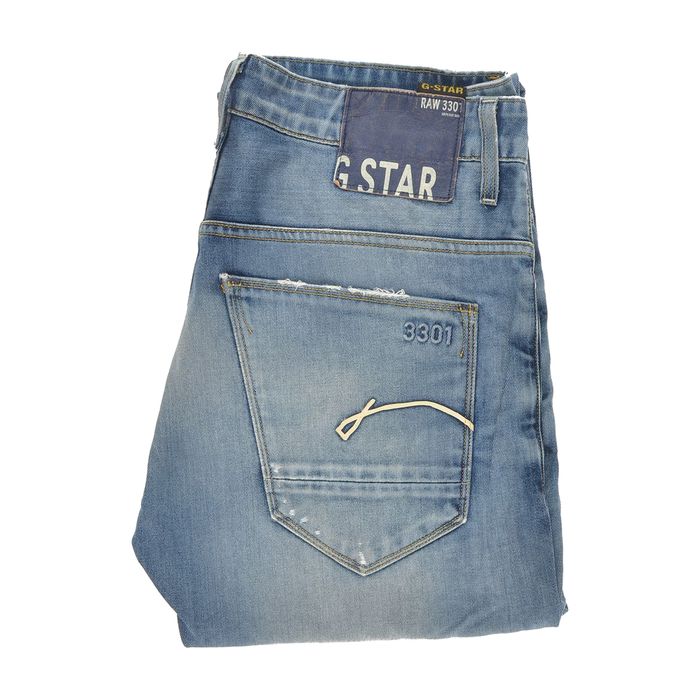 Spodnie G-Star Raw 3301 Slim Tapered W32 L34 Męskie Jeansy Button