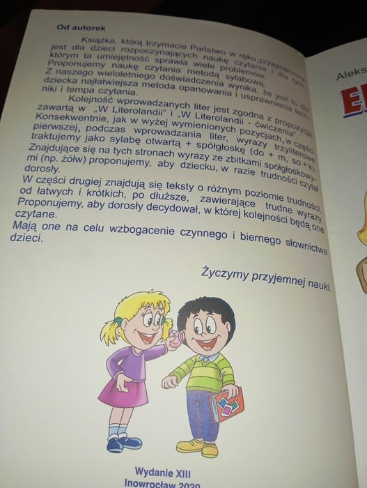 Elementarz do nauki czytania