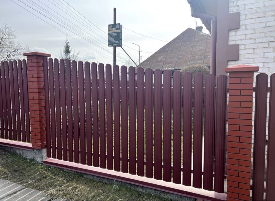 Євроштахети,металеві штахети  ‼️ огорожа ‼️паркан,забор