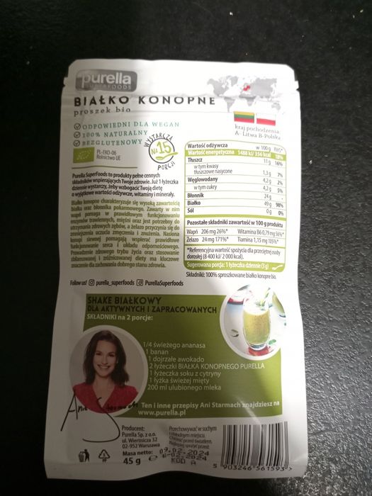 Białko konopne 45 g