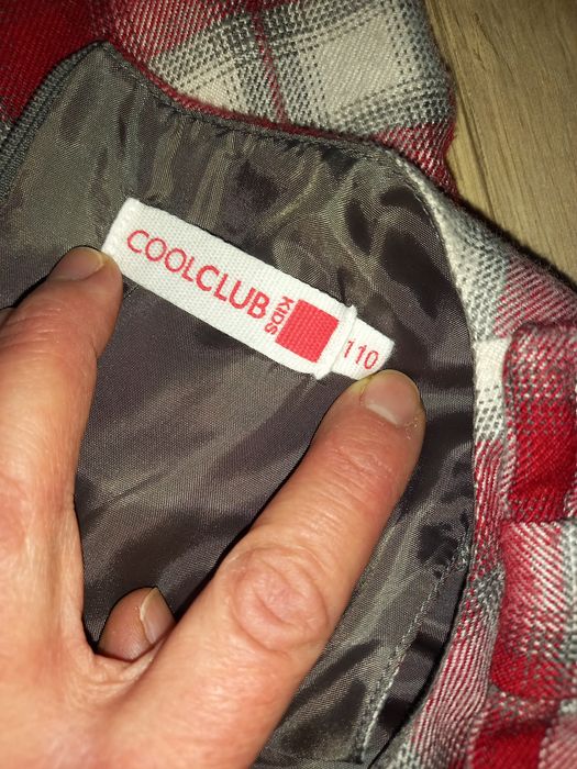 Sukienka krata CoolClub  rozmiar 110 jak NOWA