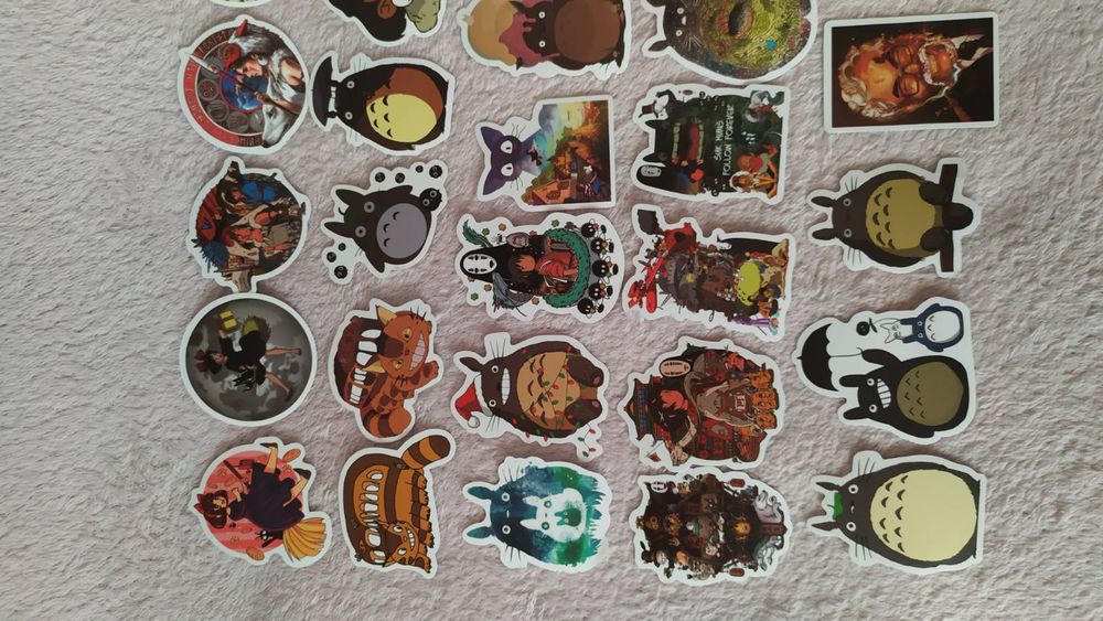 Наклейки , стикеры аниме Тоторо, Ходячий замок, Унесённые призраками