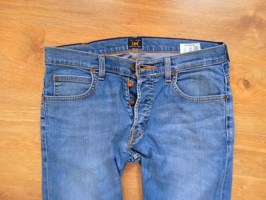 LEE Jeansy spodnie męskie XL 32/32 W32 L32 elastan w32l32 dżinsy