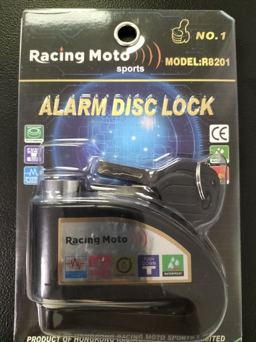 Cadeado mota com alarme