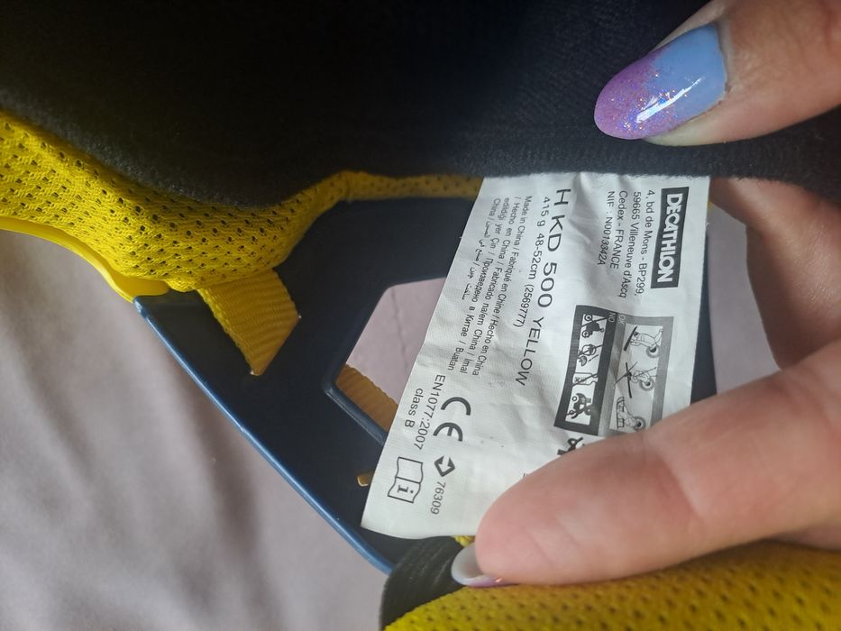 Kask +gogle narciarskie 48-52cm