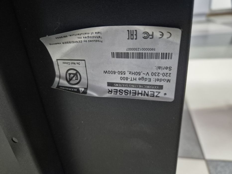Керамічний обігрівач ZENHEISSER Model:Edge HT-800