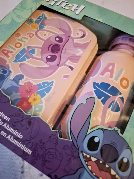 Zestaw śniadaniówka + bidon 500ml Lilo & Stitch