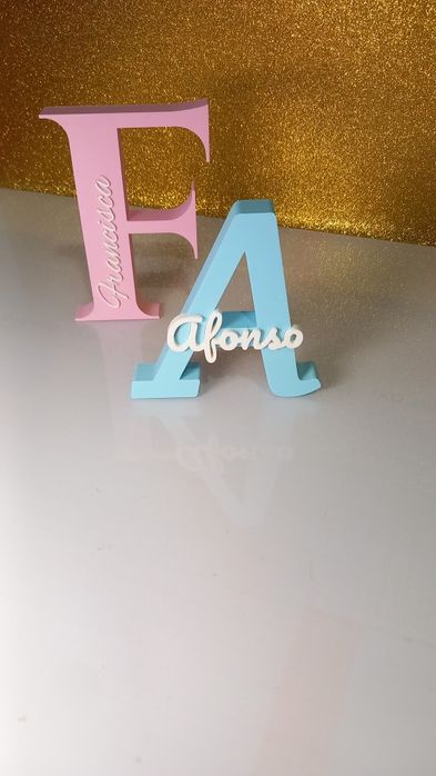 Letras Com nomes. 3D