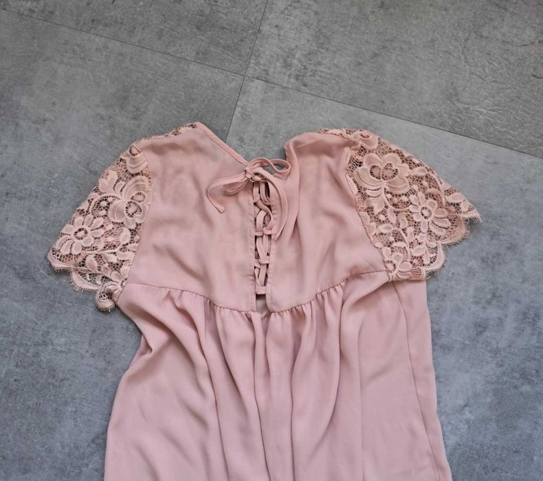 Bluzka z krótkim rękawem w stylu boho