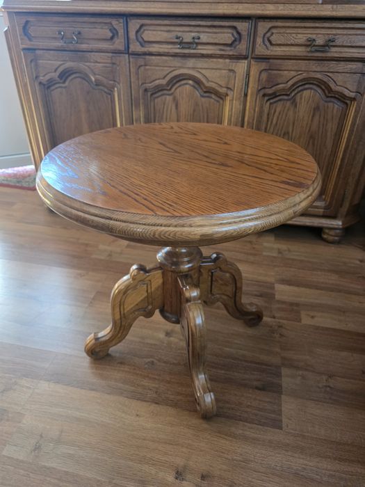 Stolik okrągły wysokiej klasy drewno