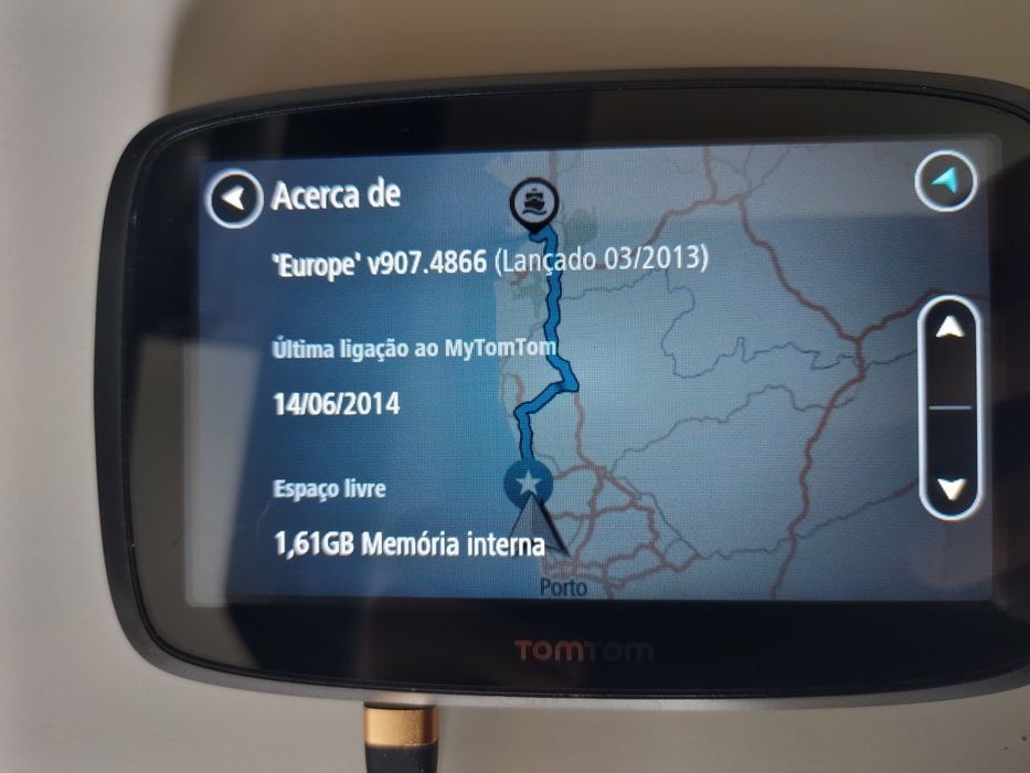 GPS Profissional TomTom Go500 , Mapas da Europa. Como novo