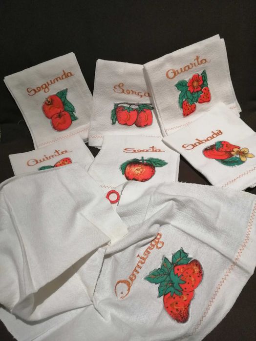 Dish Towels with Days of the Week