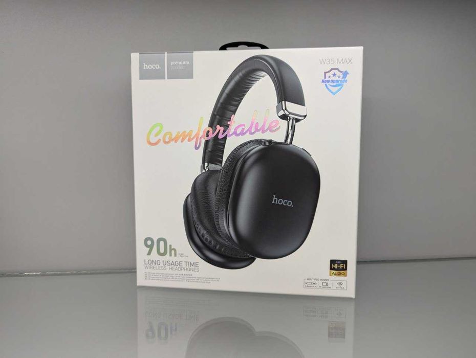 Держат 90 часов! Наушники беспроводные Hoco W35 Max для iphone аирподс