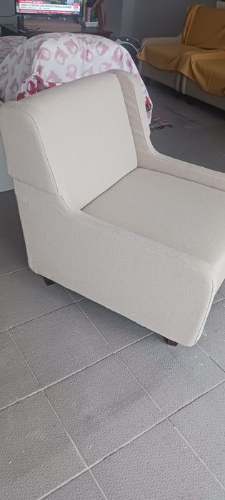 6 Cadeirões estofados e forrados de novo