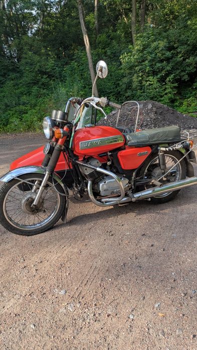 Jawa 634 350 1981 з коляскою velorex ява