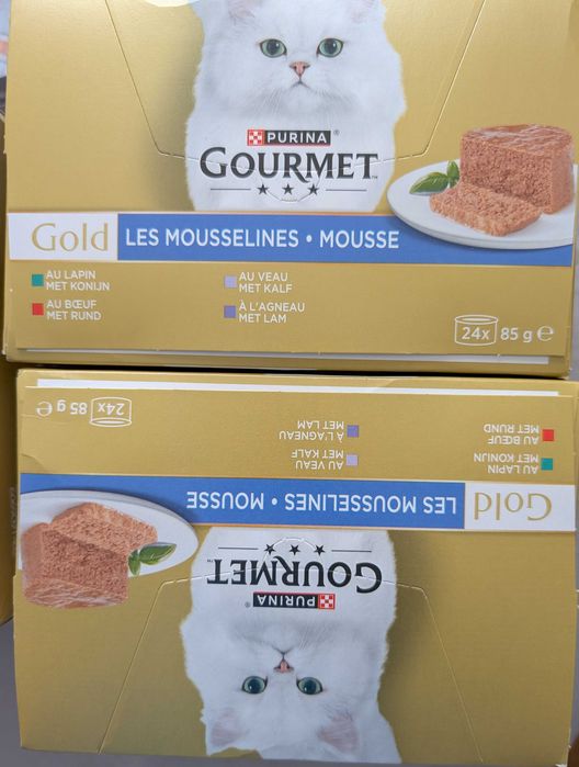 192 latas Gourmet Gold mousse para gato