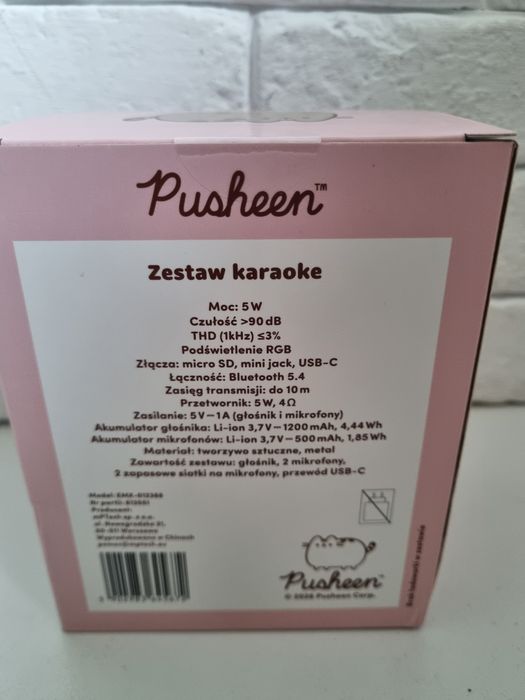 Zestaw do karaoke pusheen nowy