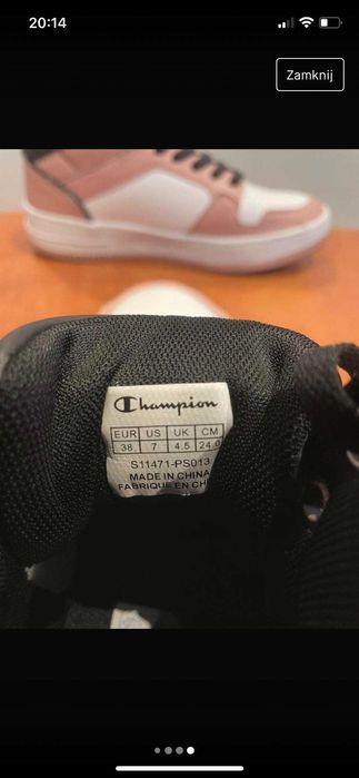 Buty champion różowe