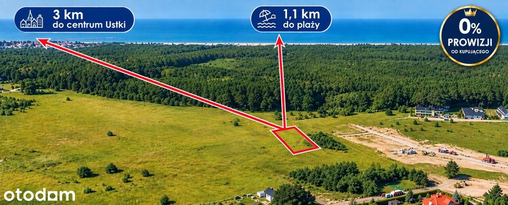 DZIAŁKA INWESTYCYJNA na sprzedaż – USTKA, PRZEWŁOKA dobra lokalizacja