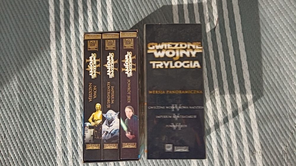 VHS Gwiezdne Wojny Star Wars trylogia.