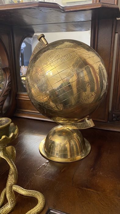Глобус латунь, из Европы