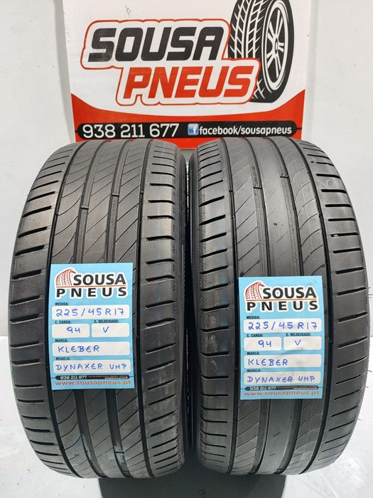 2 pneus semi novos 225-45R17 Kleber - Oferta dos Portes