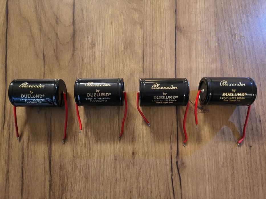 4 x Duelund Alexander Pure Cooper Foil 0.47uf 900V.