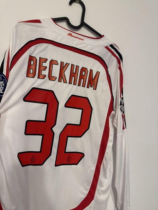 Beckham 32 koszulka retro vintage Ac Milan dlugi rekaw M