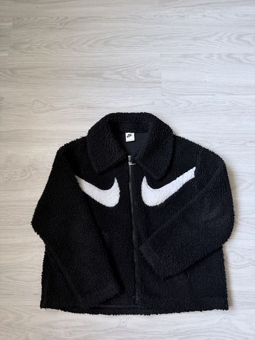 Куртка-кофта женская тедди Nike big logo