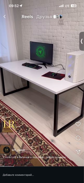 Столы для ПК, Игровые , loft мебель лофт