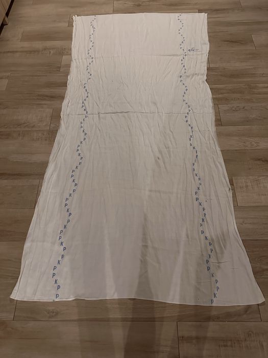Oryginalne stare prześcieradło PKP 140/250 cm , Prl