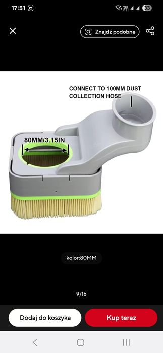 Oslona przeciwpylowa  frezarki cnc 80mm nowa