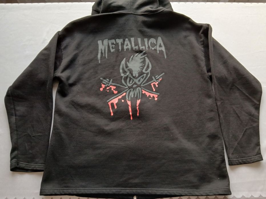 Винтаж Мерч худи Zip группы Metallica size L/XL 90гг