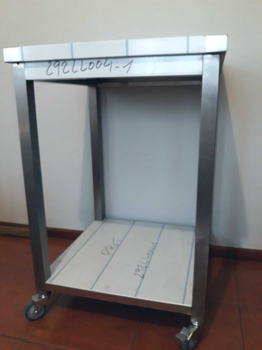 Escaparate/Mesa aço inox T1 - 1000x600x850mm - NOVO