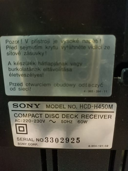 Mini wieża SONY używana