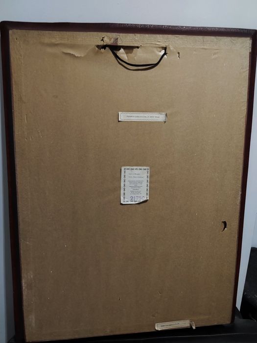 Obraz "Waza z kwiatami" J.Brueghel, PRL