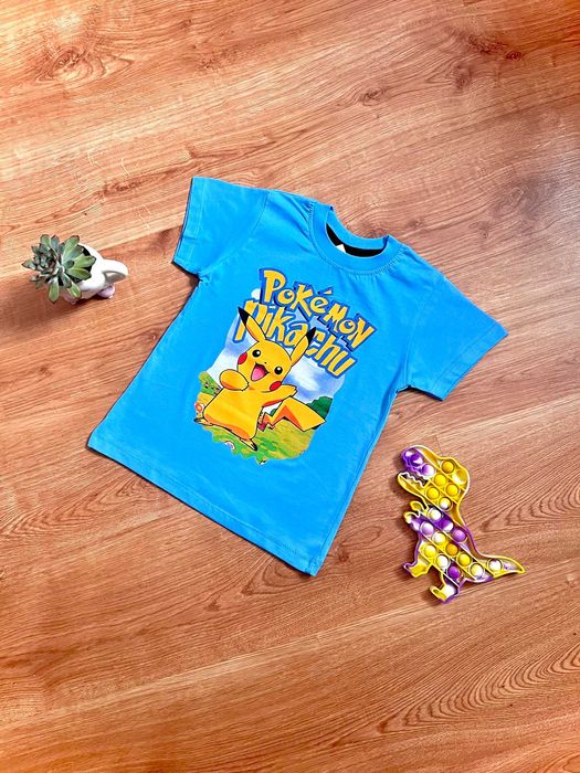 T-shirt niebieski Pokemon Pikachu 92/98