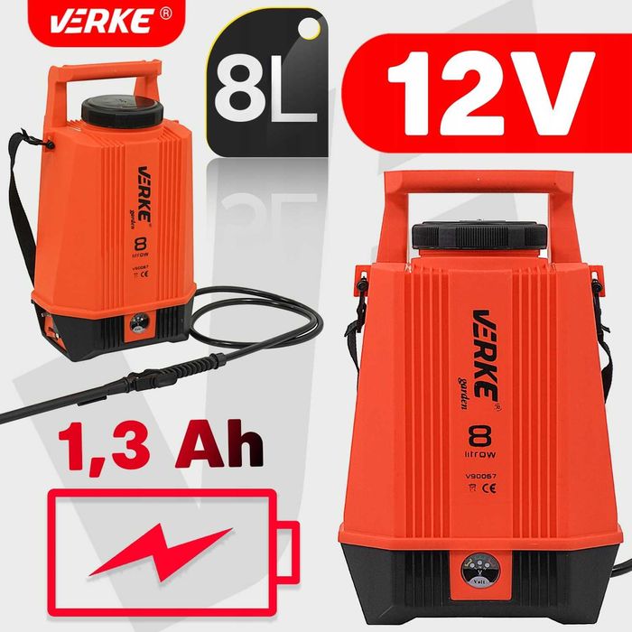 Opryskiwacz Akumulatorowy Spryskiwacz Ciśnieniowy 8L VERKE GARDEN
