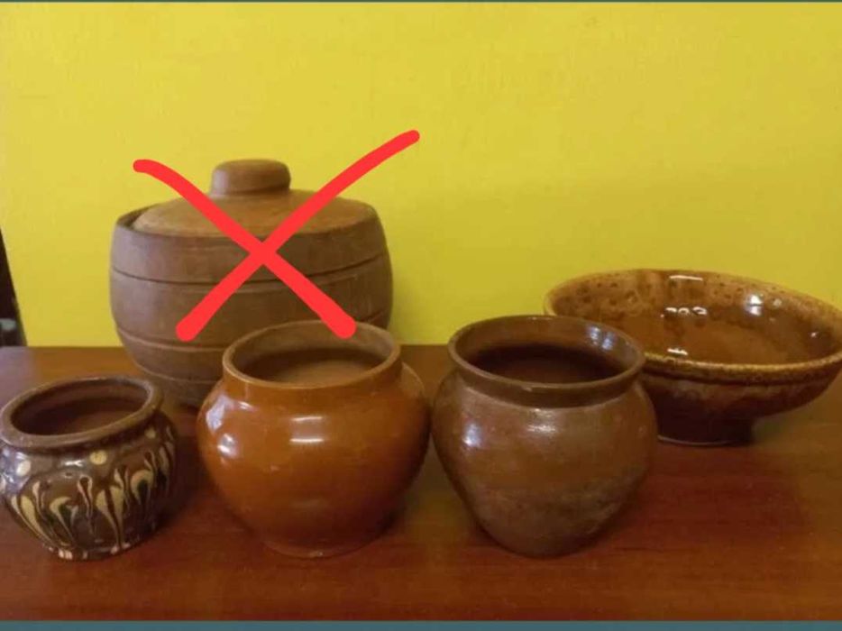 Горщики глиняні набор посуду горшочки миска глиняний посуд