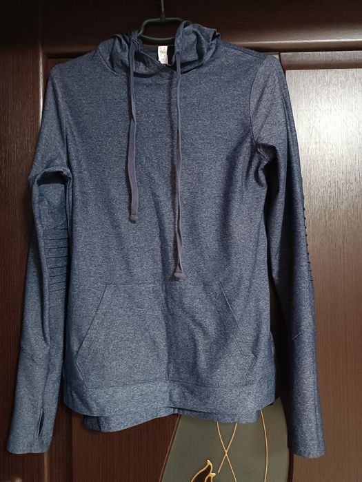 Худі з капюшоном синій меланж,розмір S