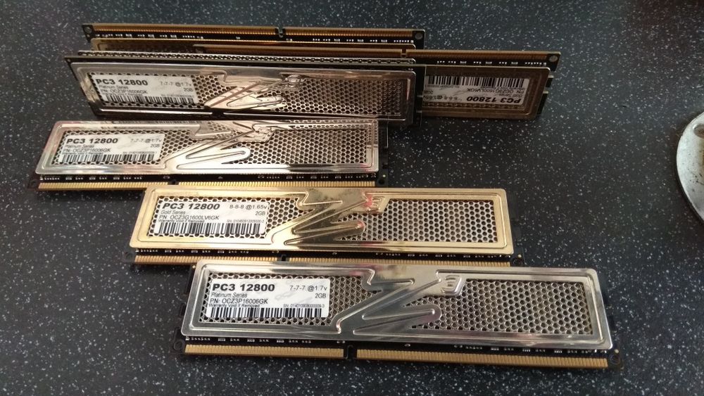 Идеальное Ocz  золотой серия 2gb 12800/1600 mhz ddr3 cl8