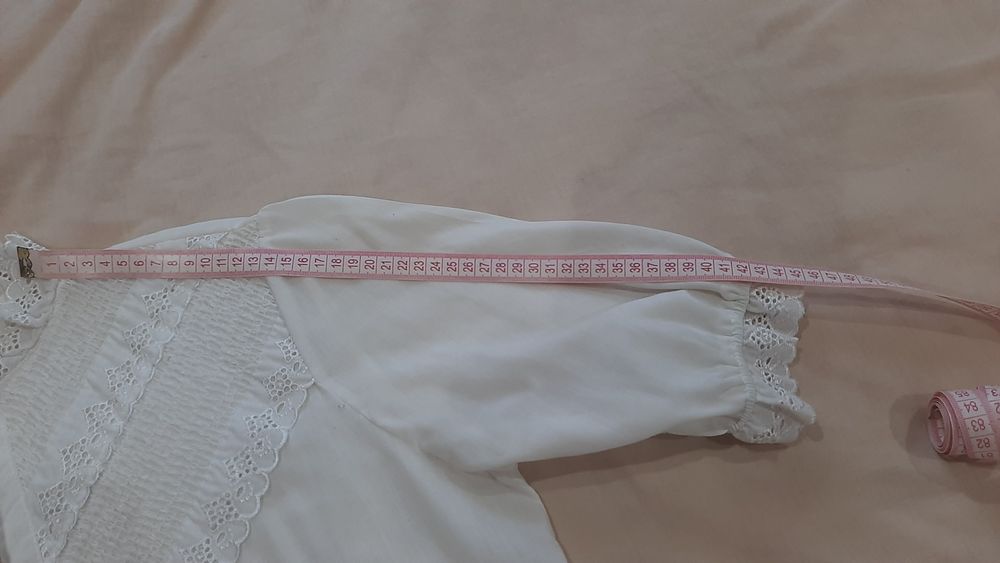 Біла блузка котон кофта блуза