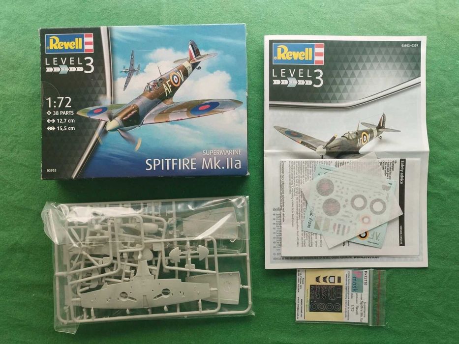 1/72 Revell 03953 Vickers Supermarine Spitfire Mk.IIa Pmask paint mask