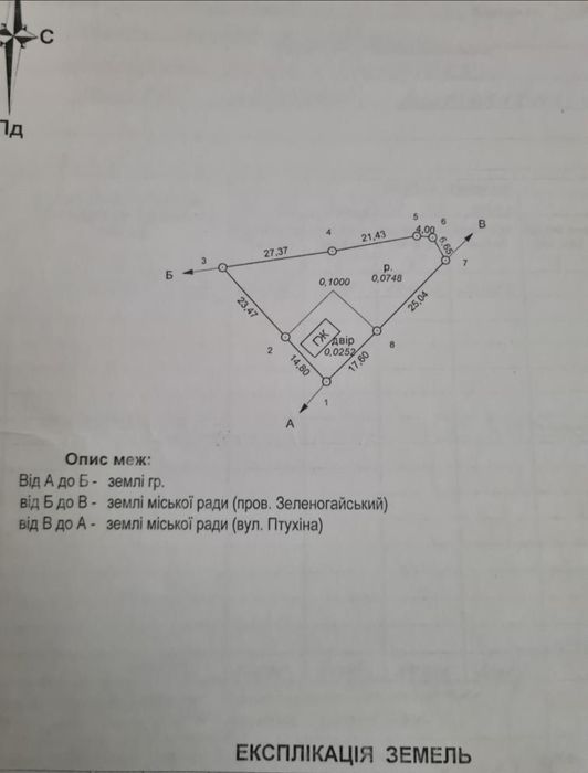 Терміново продаеться ділянка зі старим будинком