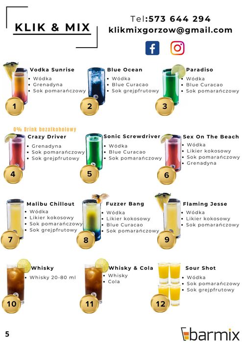 Automatyczny barman - Barmix