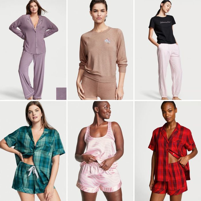 Піжама Victoria’s Secret довгий та короткий рукав різні кольори сатин