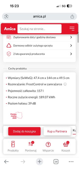 Lodówka Amica fk.200.4(e)
